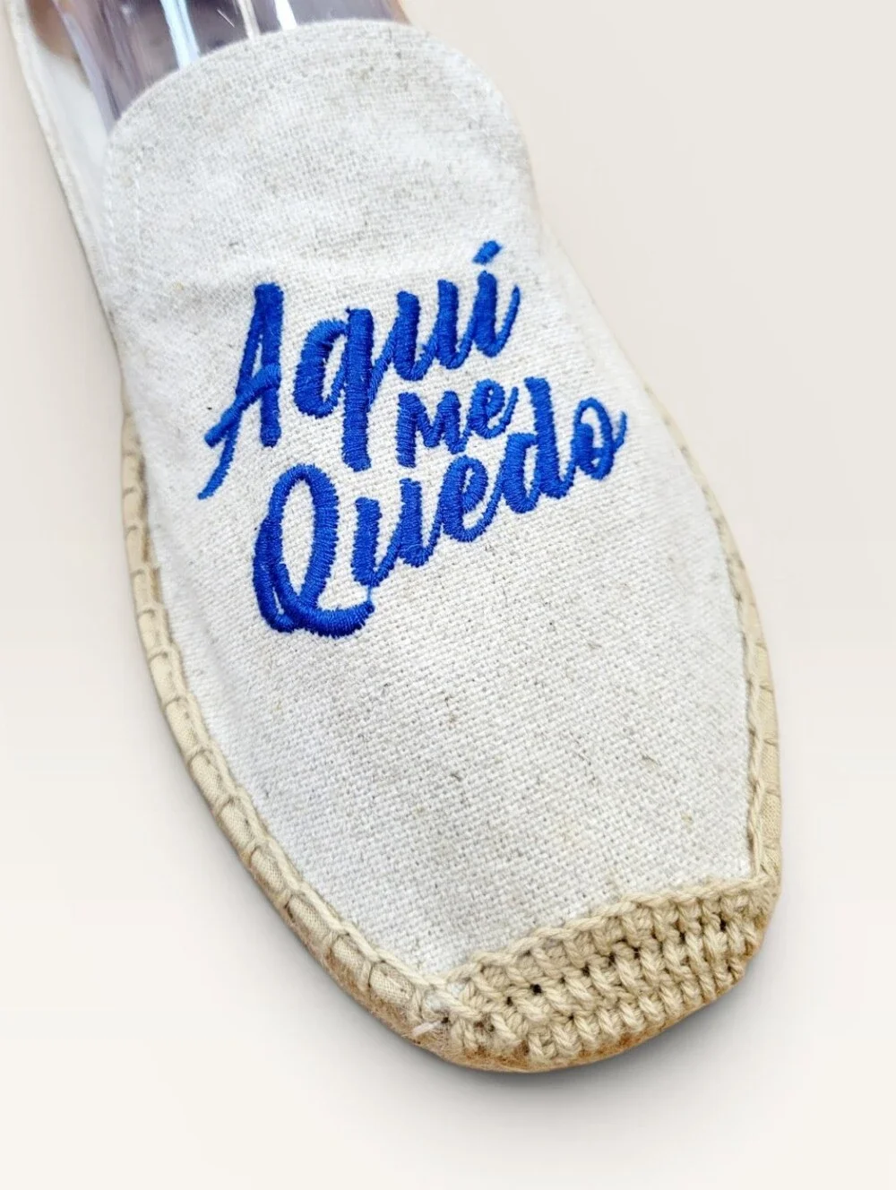 Soludos Tropical Embroidered Espadrilles Flats Aqui Me Quedo Palm Tree Shoes 10